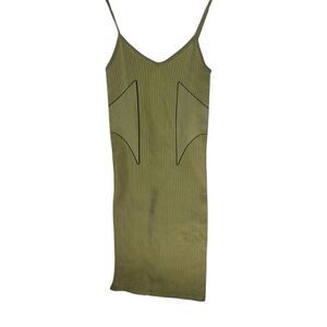 Zara Black/Yellow Women's Bodycon Dress Sz S